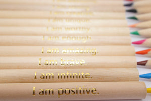 Empowerment Pencils™ Affirmations with a colourful twist!