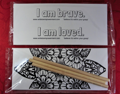 Mini Empowerment Pack: I am brave, I am loved.