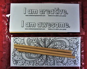 Mini Empowerment Pack: I am creative/I am awesome.