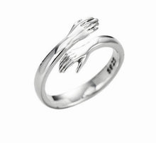 Load image into Gallery viewer, Always Here For a Hug: Adjustable Sterling Silver RIng
