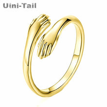 Load image into Gallery viewer, Always Here For a Hug: Adjustable Sterling Silver RIng
