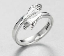 Load image into Gallery viewer, Always Here For a Hug: Adjustable Sterling Silver RIng